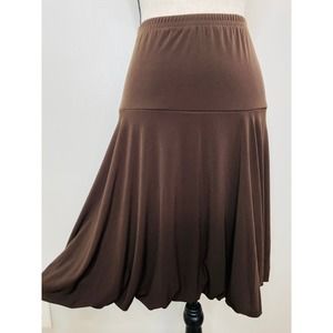 Artex Collection Jersey Bubble Hem Skirt Womens Large Stretch Y2K Casual Femme